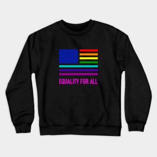 Gay Pride US Flag shirt Crewneck Sweatshirt